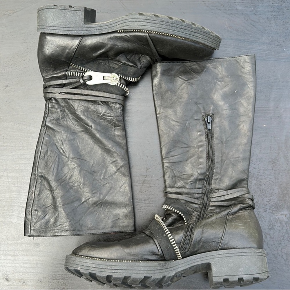 Ixos Black Leather Women's Boots Size 39